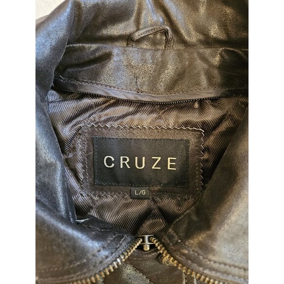 Cruze Leather Jacket Womens Large Dark Chocolate Brown ECU - Picture 5 of 12